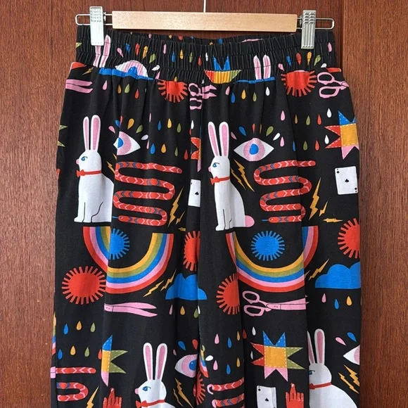 Nooworks Multicolor Magic Graphic Print joggers by Lisa Congdon. Size Large. - Picture 2 of 10
